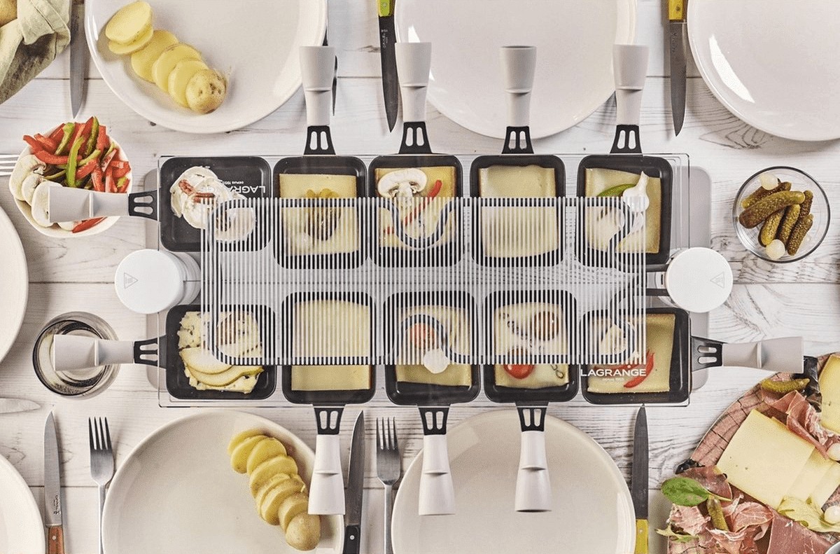 Raclette Multifonction LAGRANGE 10 personnes Transparence Mineral - 009908 Raclette Multifonction LAGRANGE 10 personnes Transparence Mineral - 009908