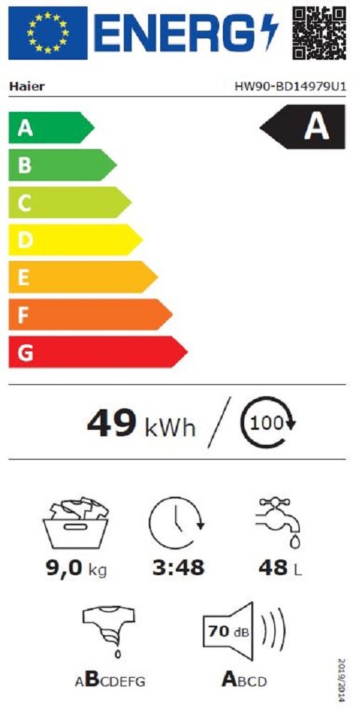 Lave linge Frontal HAIER I-Pro Series 7 Plus 9kg - HW90G-BD14979UFR
