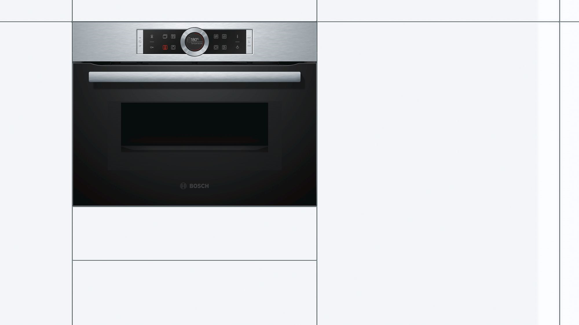 Four combiné micro-ondes BOSCH Série 8 HotAir 4D CookAssist 45L Inox - CMG633BS1 Four combiné micro-ondes BOSCH Série 8 HotAir 4D CookAssist 45L Inox - CMG633BS1