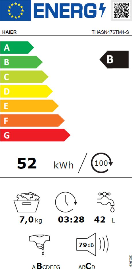 Lave linge Top HAIER  - THASN476TM4-S
