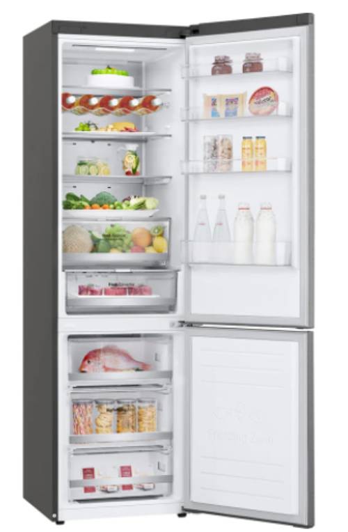 LG Réfrigérateur congélateur bas Total No Frost Door cooling 384L Inox - GBB72PZUDN