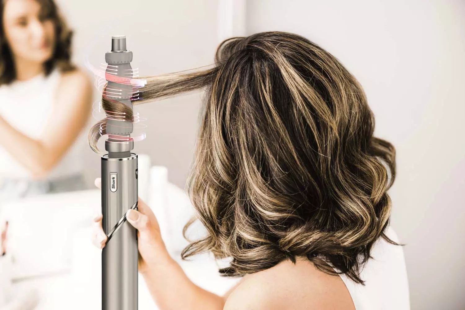 Sèche-cheveux SHARK Effet Coanda 1400W Champagne - HD426SLEU
