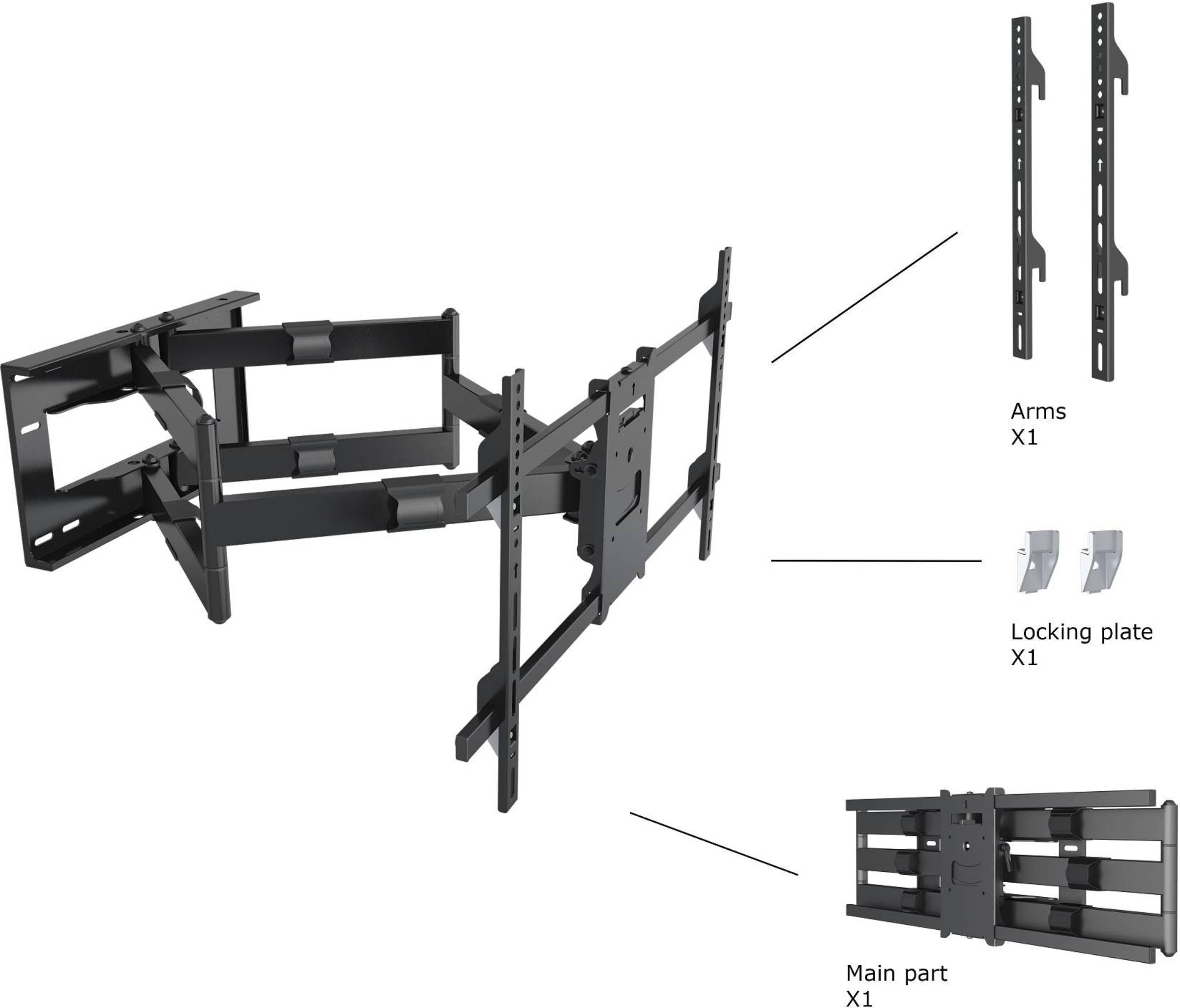 Support mural MULTIBRACKETS  - KC-MB-SDB6546