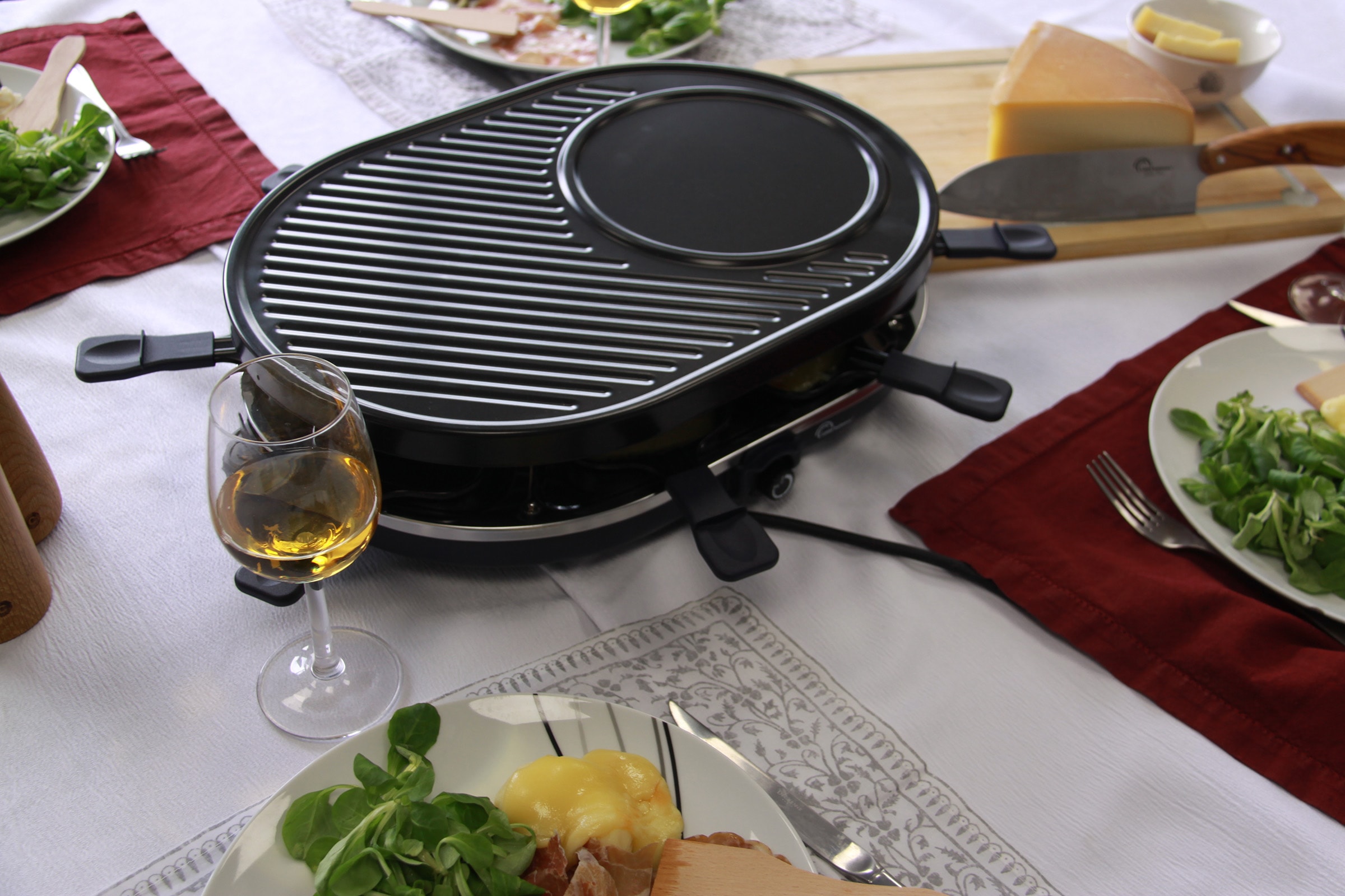 Raclette Multifonction LITTLE BALANCE 8 personnes 1200W Bleu - 8749