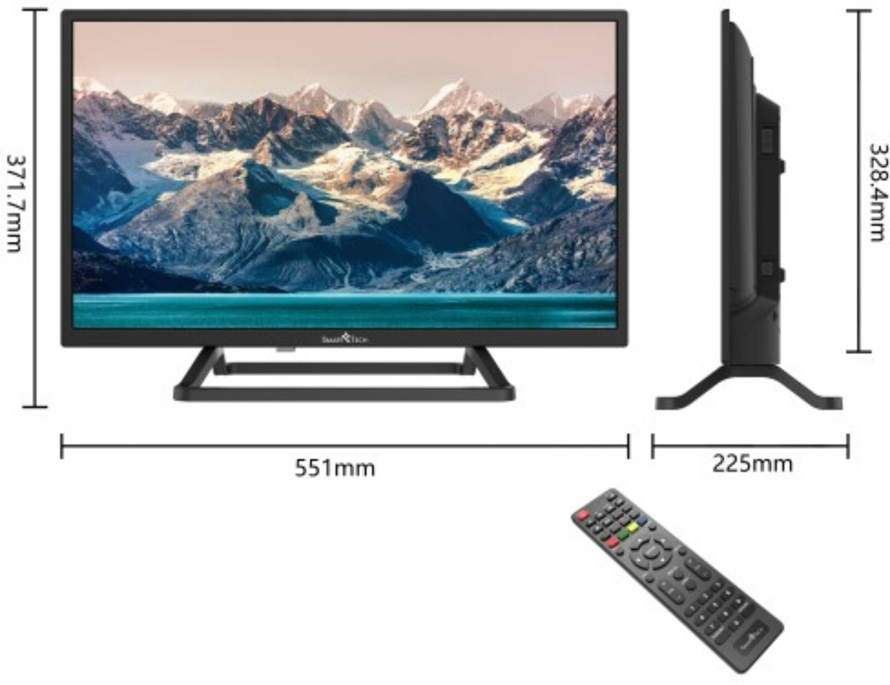 TV LED 60 cm SMART TECH 60Hz Dolby Digital Plus 24" - 24HN10T3 TV LED 60 cm SMART TECH 60Hz Dolby Digital Plus 24" - 24HN10T3
