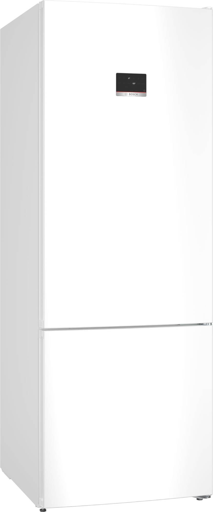 BOSCH Réfrigérateur congélateur bas Série 4 No Frost VitaFresh 400L Blanc  KGN56XWEA