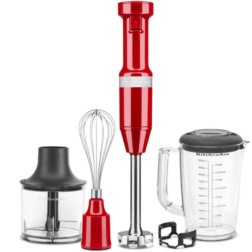 KITCHENAID Mixeur plongeant avec accessoires Rouge Empire 5KHBV83EER KITCHENAID Mixeur plongeant avec accessoires Rouge Empire 5KHBV83EER