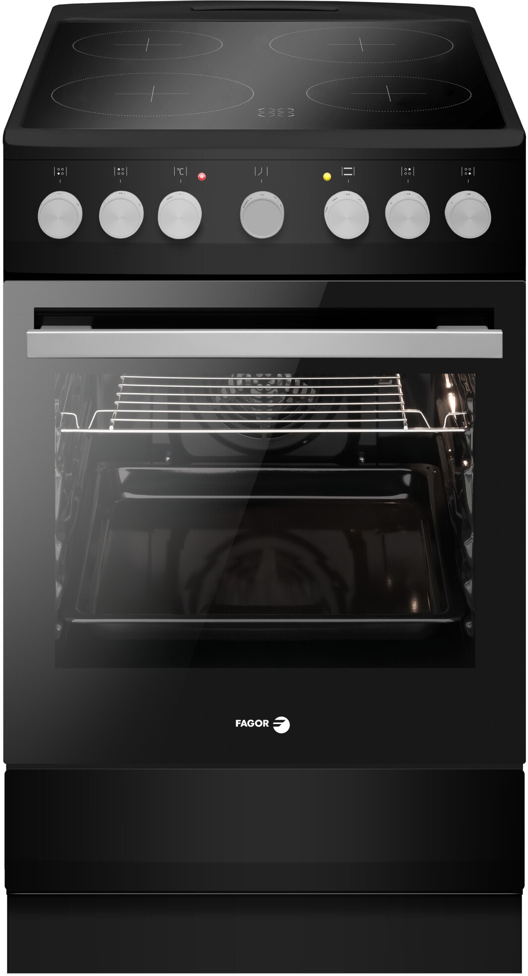 Cuisiniere vitroceramique FAGOR 4 Foyers 62L Noir - FACV203N