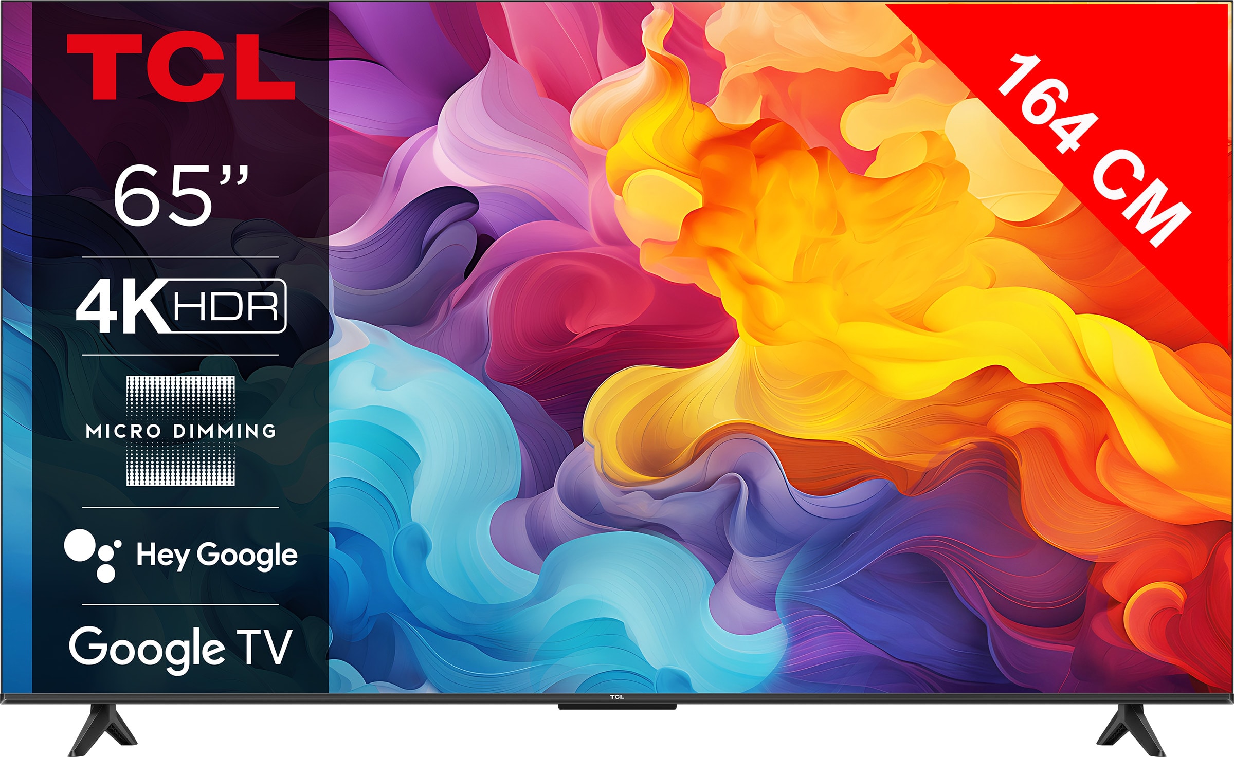 TV LED 4K 164 cm TCL , Google TV,  65" 65V6B