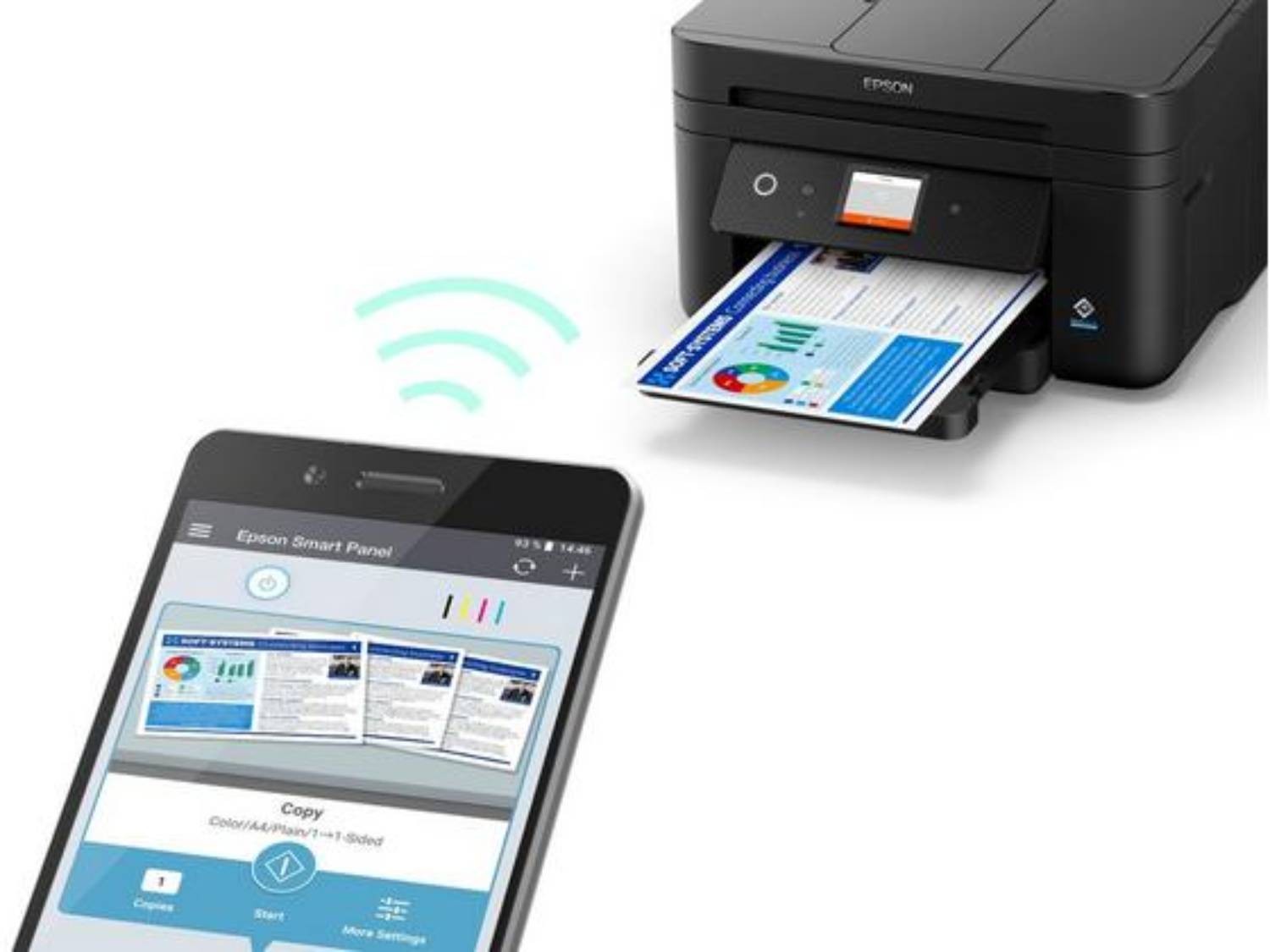 Imprimante multifonction jet d'encre EPSON WorkForce WF-2965DWF 4 en 1 Noir - WF-2965DWF