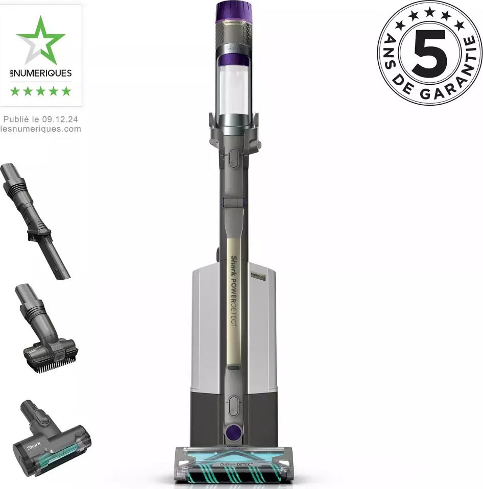 Aspirateur balai SHARK Powerdetect 70min Flexology Gris - IP3251EUT
