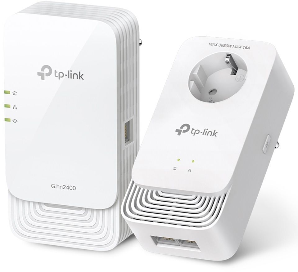 Adaptateur CPL TP-LINK Wi-Fi 6 1428 Mbps Gigabit Prise gigogne PGW2445KIT