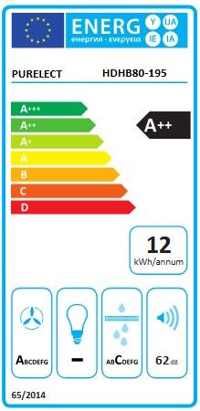 Plaque induction PURELEC 4 foyers 80 cm Noir - HDHB80-195
