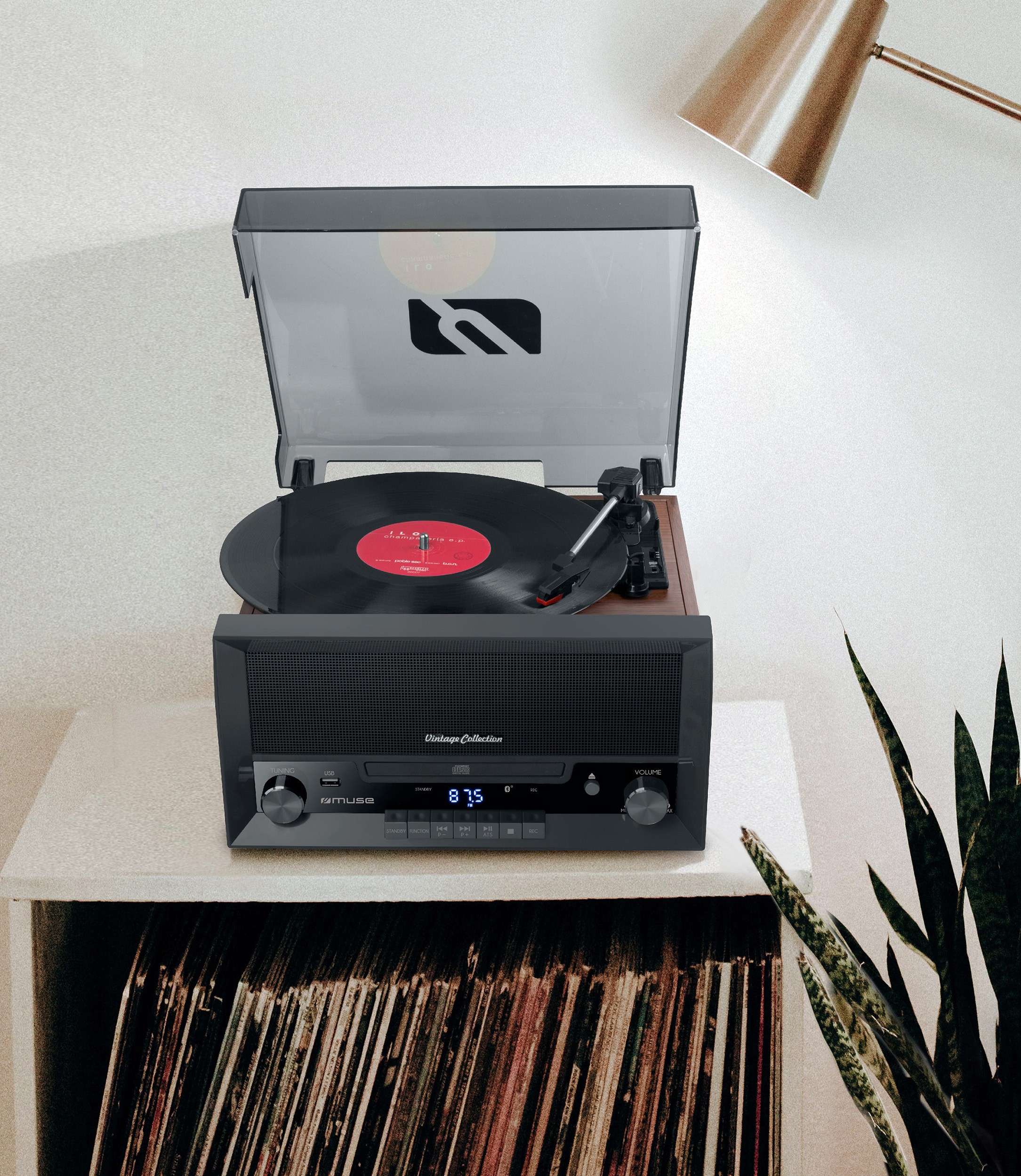 Platine vinyle USB MUSE 20W - MT-112MB