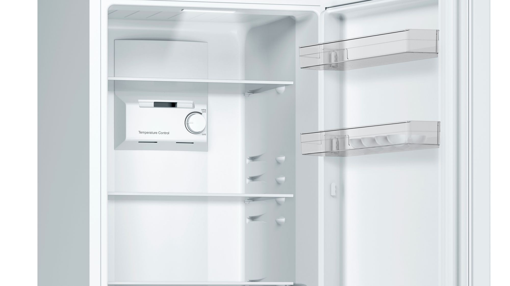 Réfrigérateur congélateur bas BOSCH Série 2, Froid No Frost, 279L, Blanc - KGN33NWEB