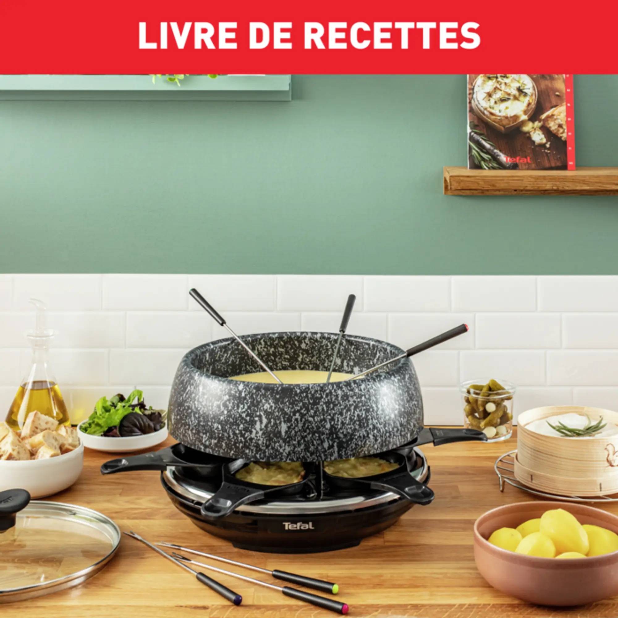 Raclette Multifonction TEFAL Cheese'n'co 10 personnes Noir - RE12C812 Raclette Multifonction TEFAL Cheese'n'co 10 personnes Noir - RE12C812