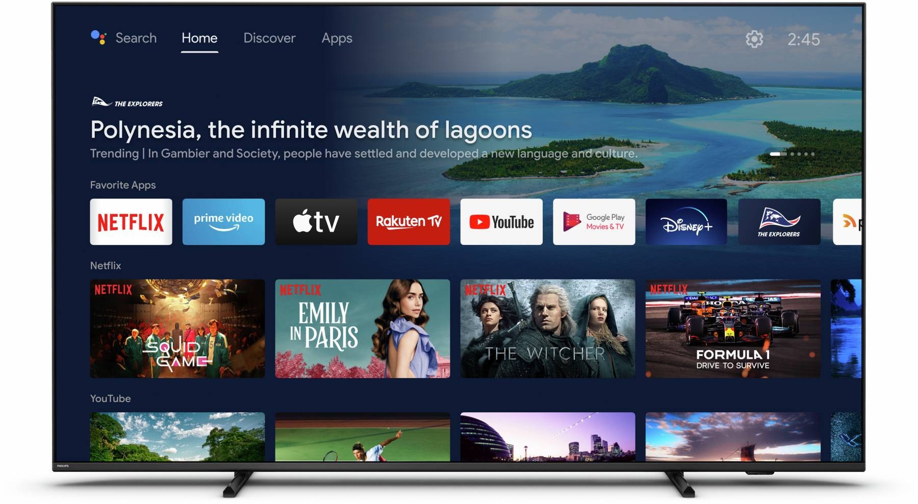 TV LED 4K 108 cm PHILIPS Ambilight 43" - 43PUS8007