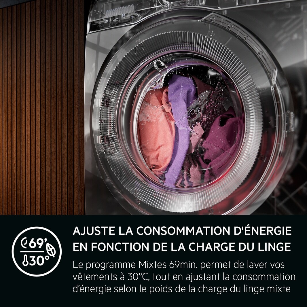 Lave linge Frontal AEG 1351 tr/min, 9Kg, Blanc - LFR73H149Q