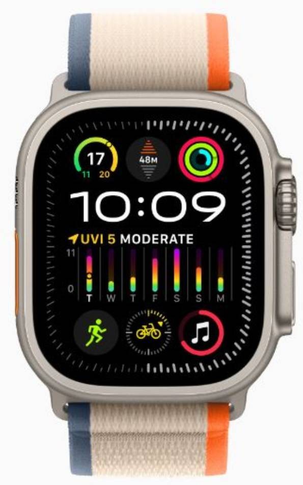 APPLE Montre connectée Apple Watch Ultra 2 GPS + Cellular 49 mm - WATCHULTRA2-MRF13NF