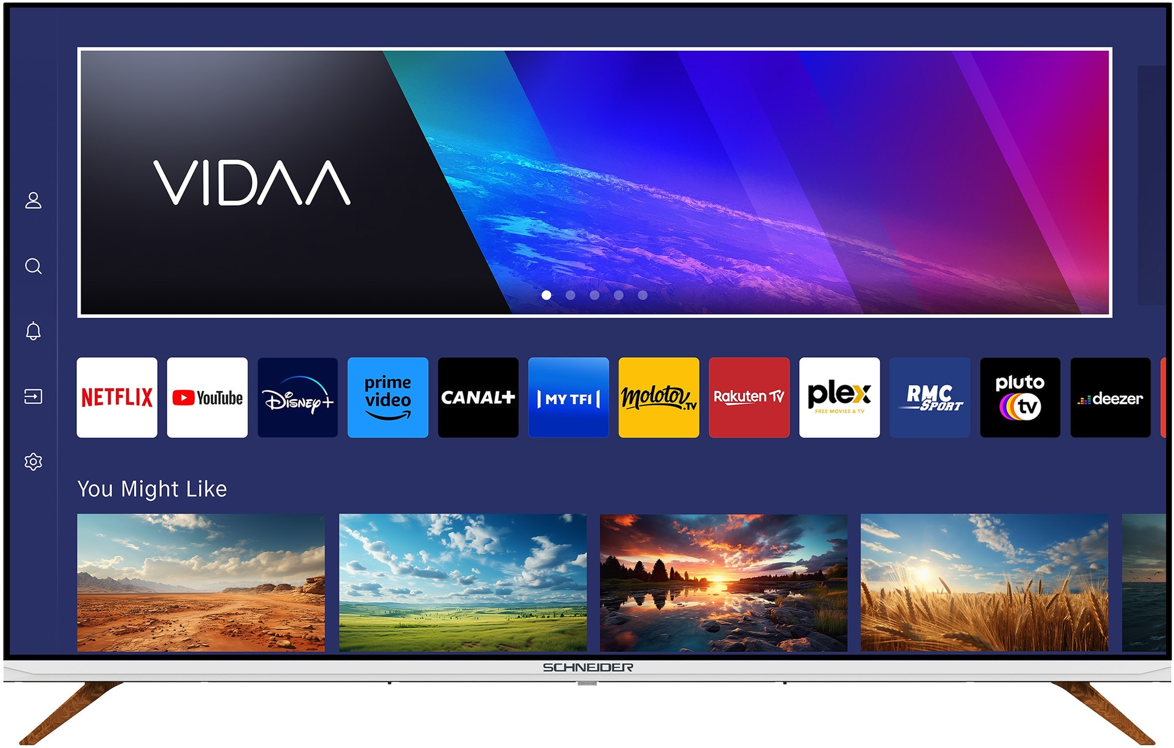 TV QLED 4K 165 cm SCHNEIDER UHD 65" 60 Hz - GMS65F1 TV QLED 4K 165 cm SCHNEIDER UHD 65" 60 Hz - GMS65F1