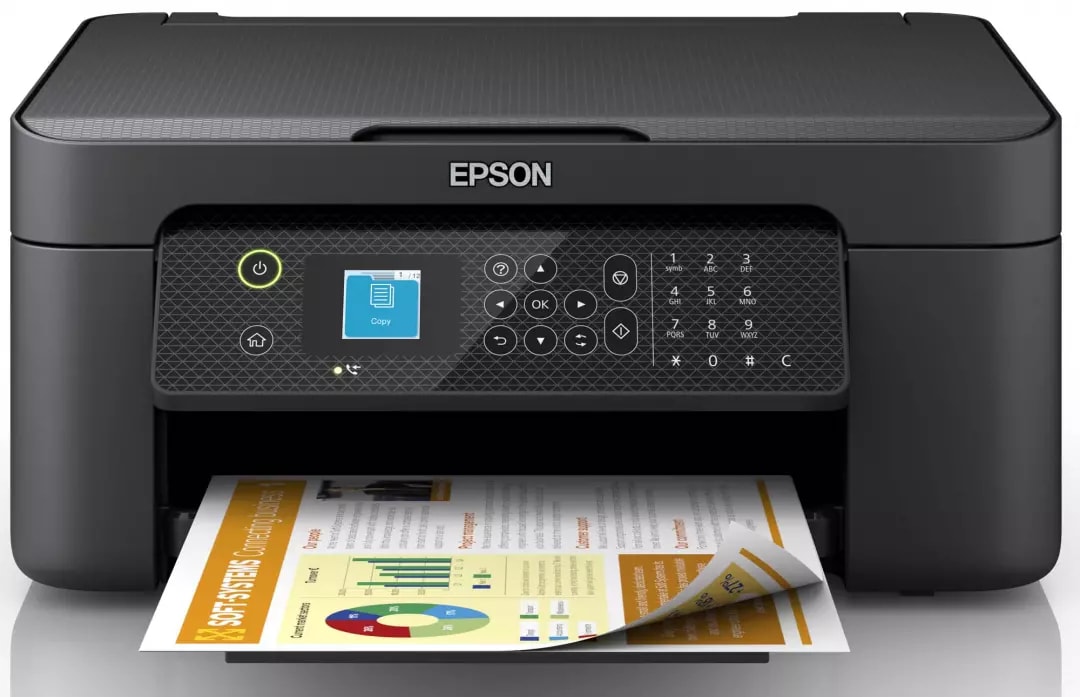 Imprimante multifonction jet d'encre EPSON Recto-Verso Wi-Fi Fax Noir WF-2910DWF