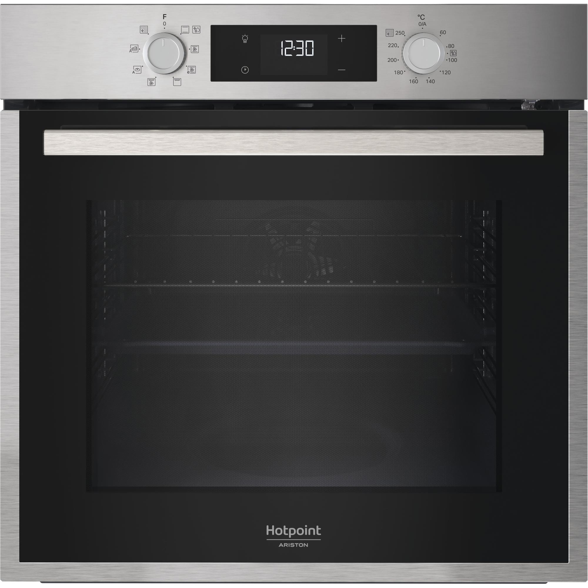 Four encastrable pyrolyse HOTPOINT ARISTON 3300W 71L Design inox élégant HAO5540PX