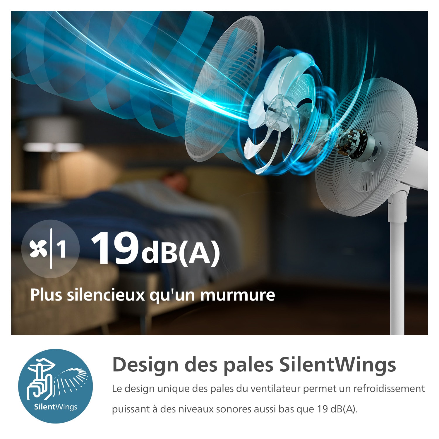 Ventilateur sur pied PHILIPS - CX2550/00 Ventilateur sur pied PHILIPS - CX2550/00
