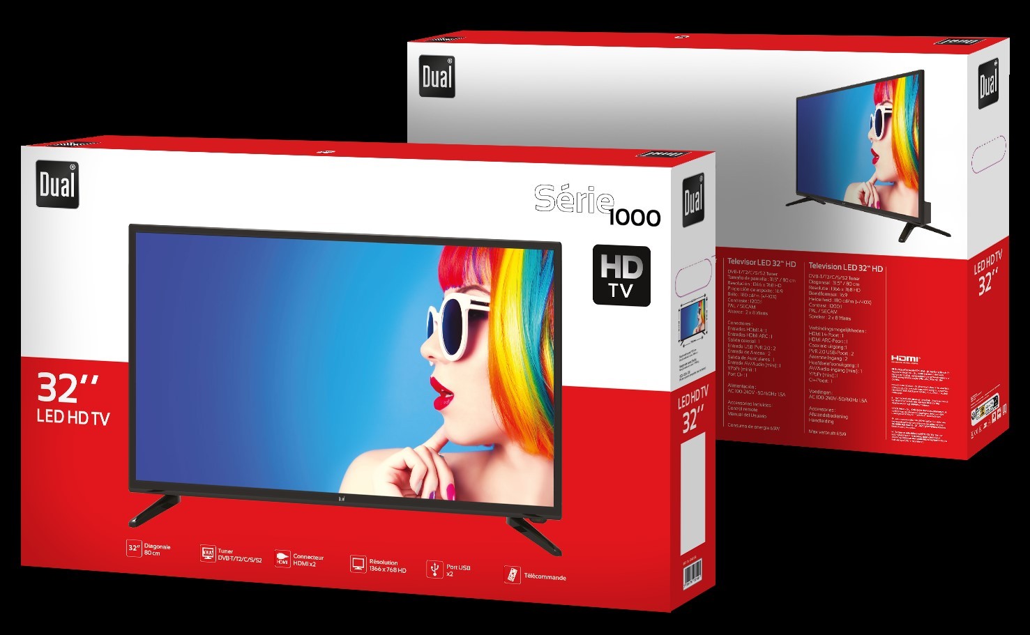 TV LED 80 cm DUAL 32" - DL-32HD-008 TV LED 80 cm DUAL 32" - DL-32HD-008