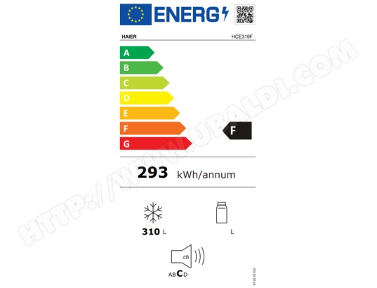 Congélateur coffre HAIER  - HCE319F