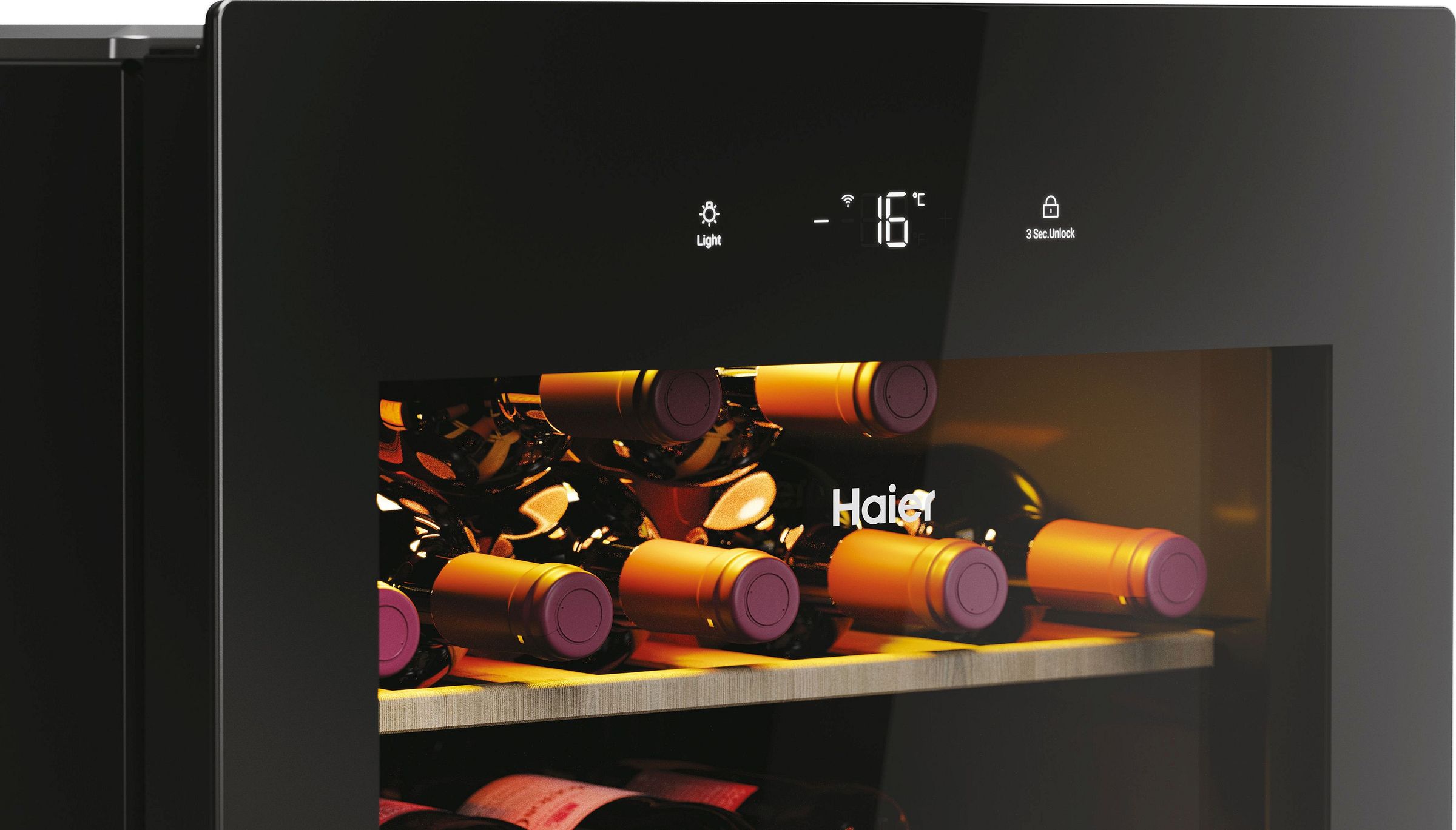 Cave à vin de service HAIER 34 bouteilles Noire - HWS34GGH1