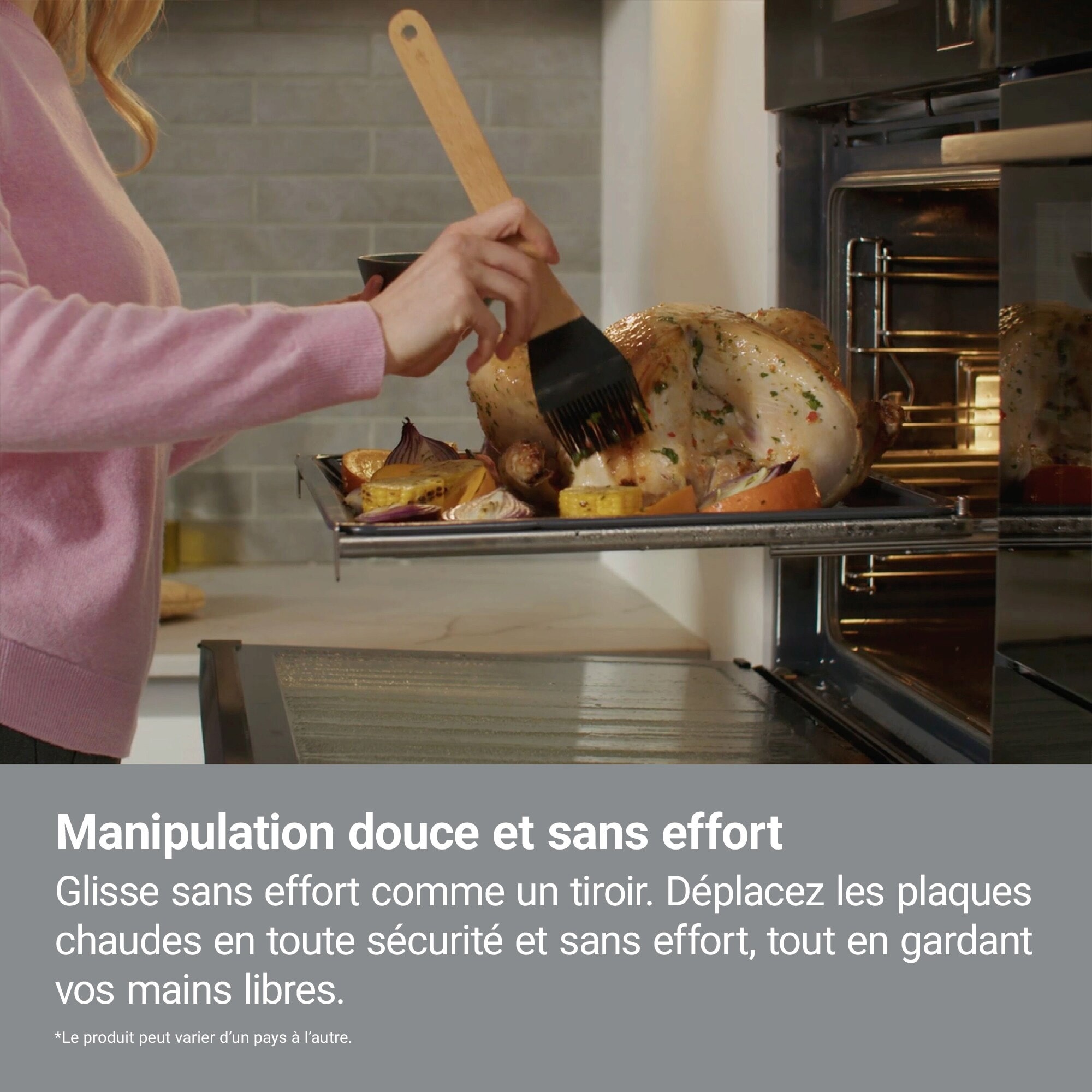 Rail four ELECTROLUX Télescopique 1 niveau 71/72L Inox - TR1LFV