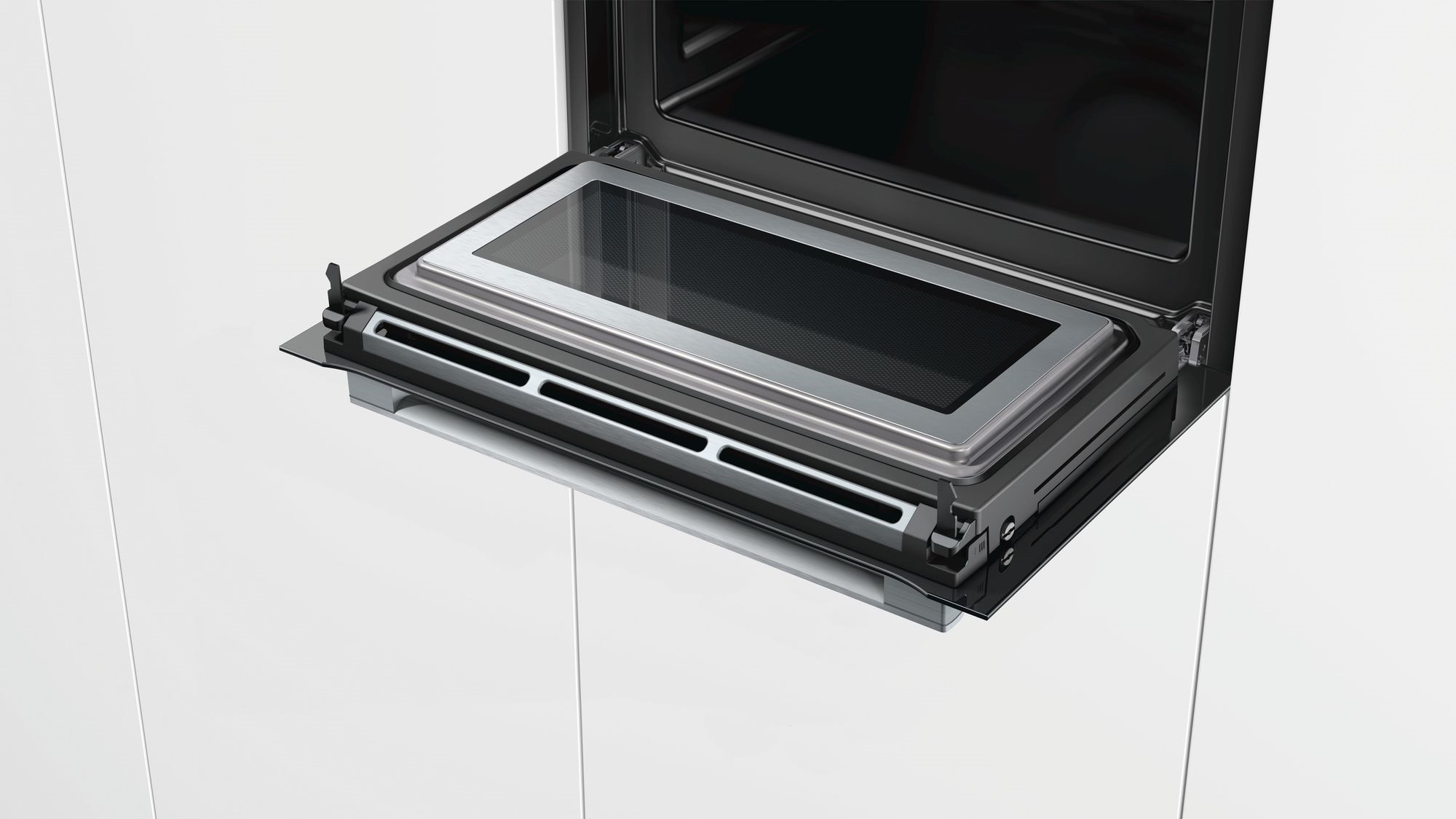 Four combiné micro-ondes BOSCH Série 8 HotAir 4D CookAssist 45L Inox - CMG633BS1 Four combiné micro-ondes BOSCH Série 8 HotAir 4D CookAssist 45L Inox - CMG633BS1