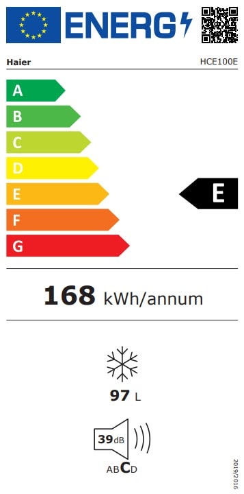 Congélateur coffre HAIER  - HCE100E