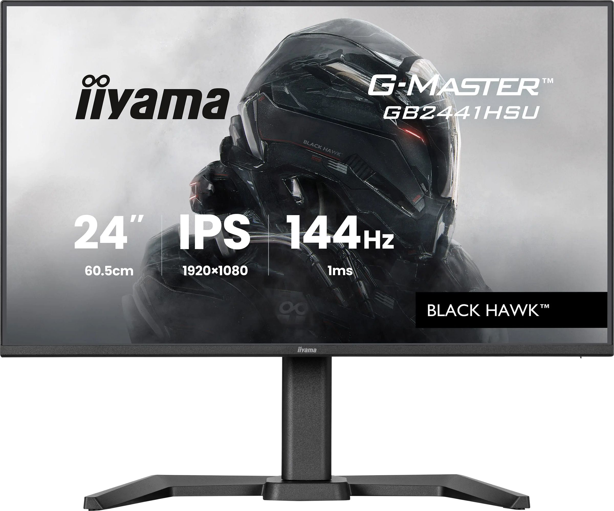Ecran 24 pouces Full HD IIYAMA IPS HDMI DisplayPort Noir IIGB2441HSUB1