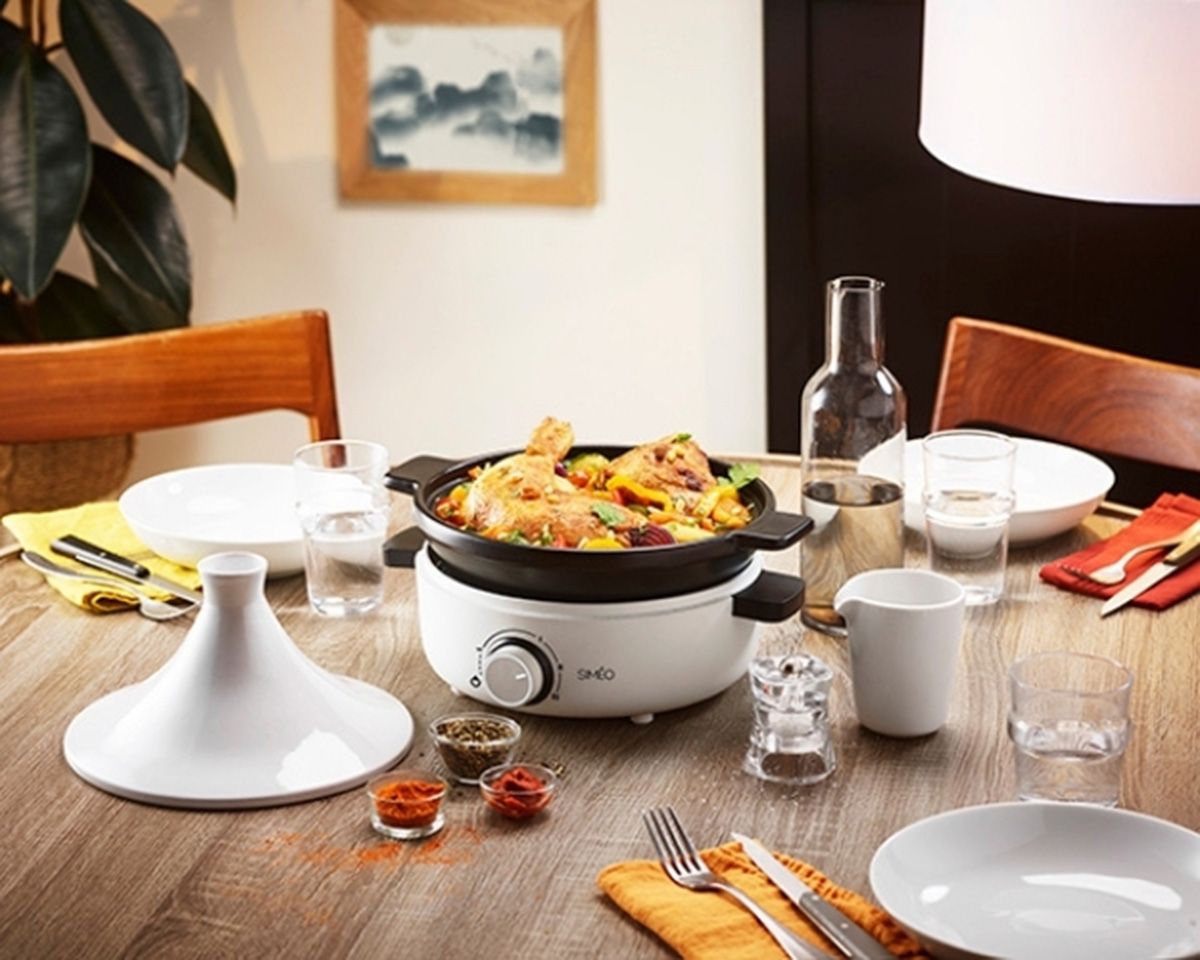Tajine SIMEO 4 personnes 1000W 1,8L Noir - TGC680