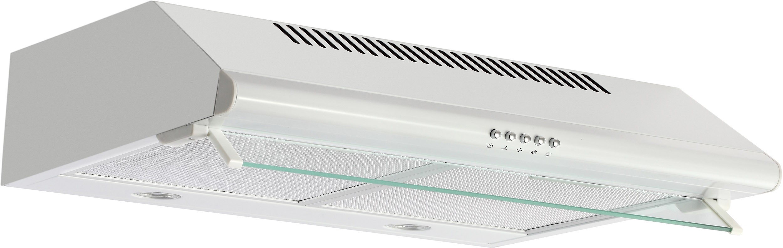 Hotte casquette GLEM , 3 vitesses, 68dB, 60cm, Blanc - GHC640WH
