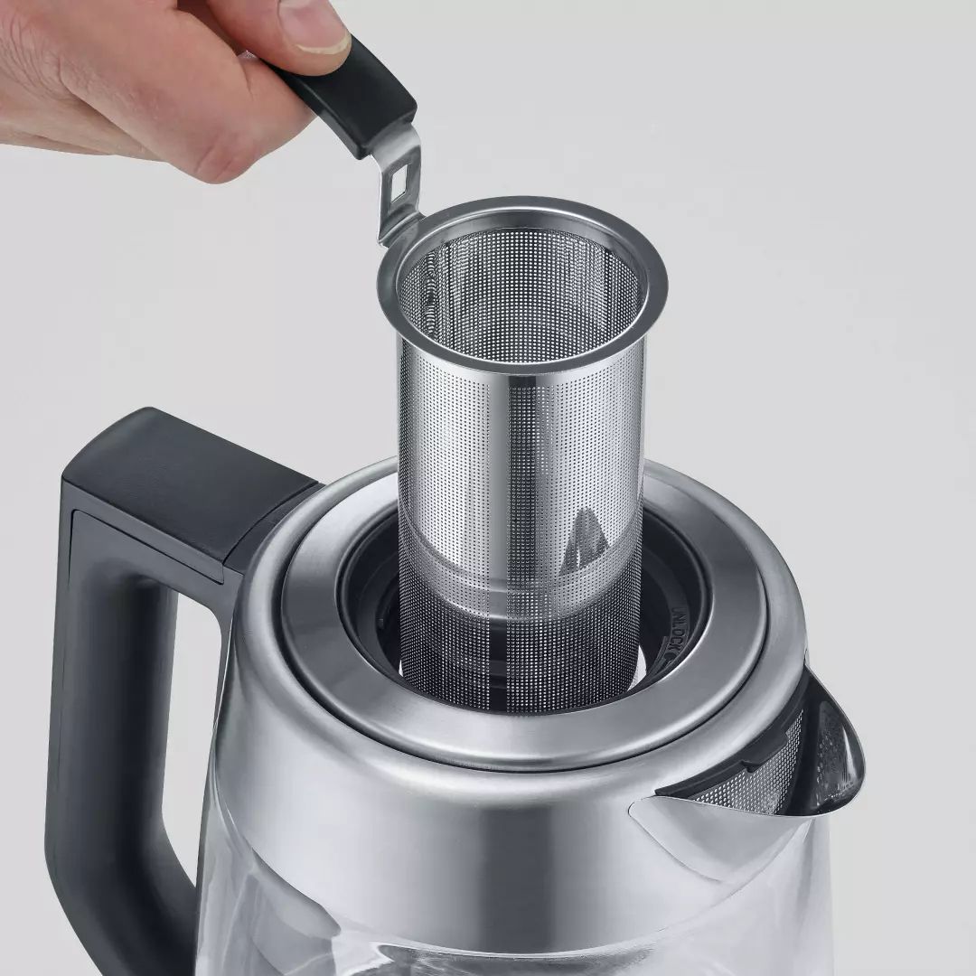 Théière électrique SEVERIN Température réglable 1,7L 3000W Inox - WK3480