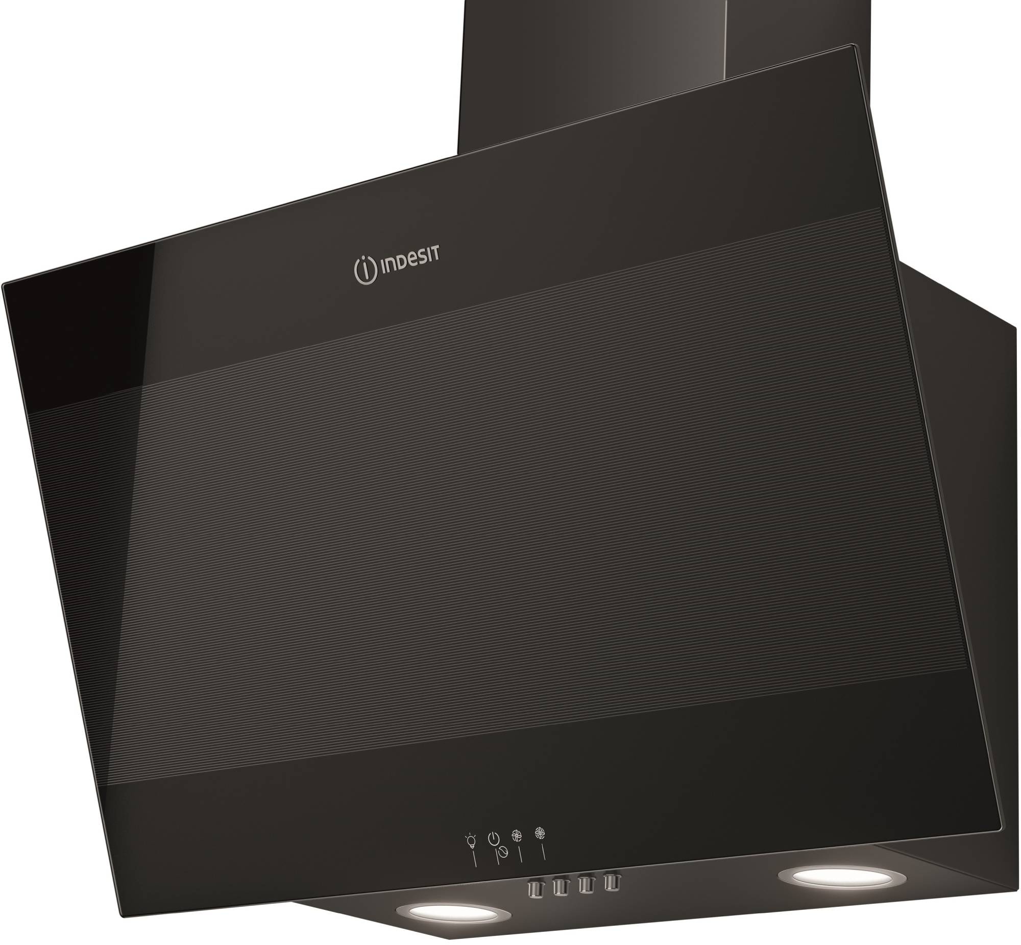 Hotte decorative murale INDESIT 60cm 70dB Noir IHVP66LMK