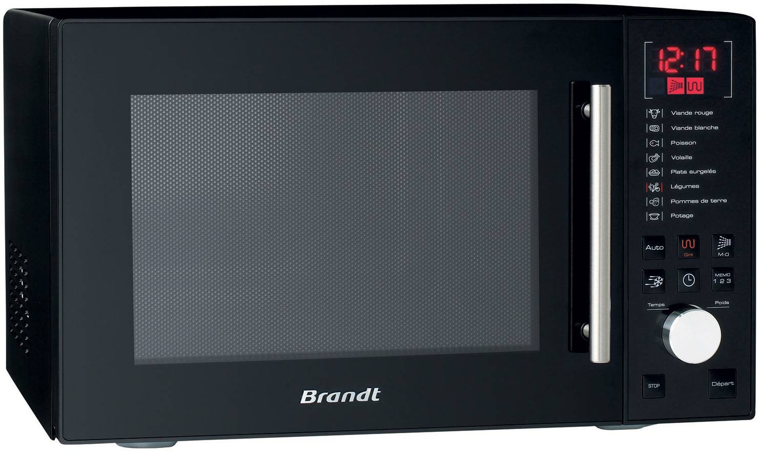Micro ondes Grill BRANDT 900W 26L Noir - GE2607B