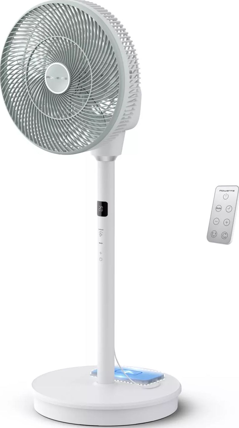 Ventilateur sur pied ROWENTA 34 cm Silencieux Blanc QV5050F0