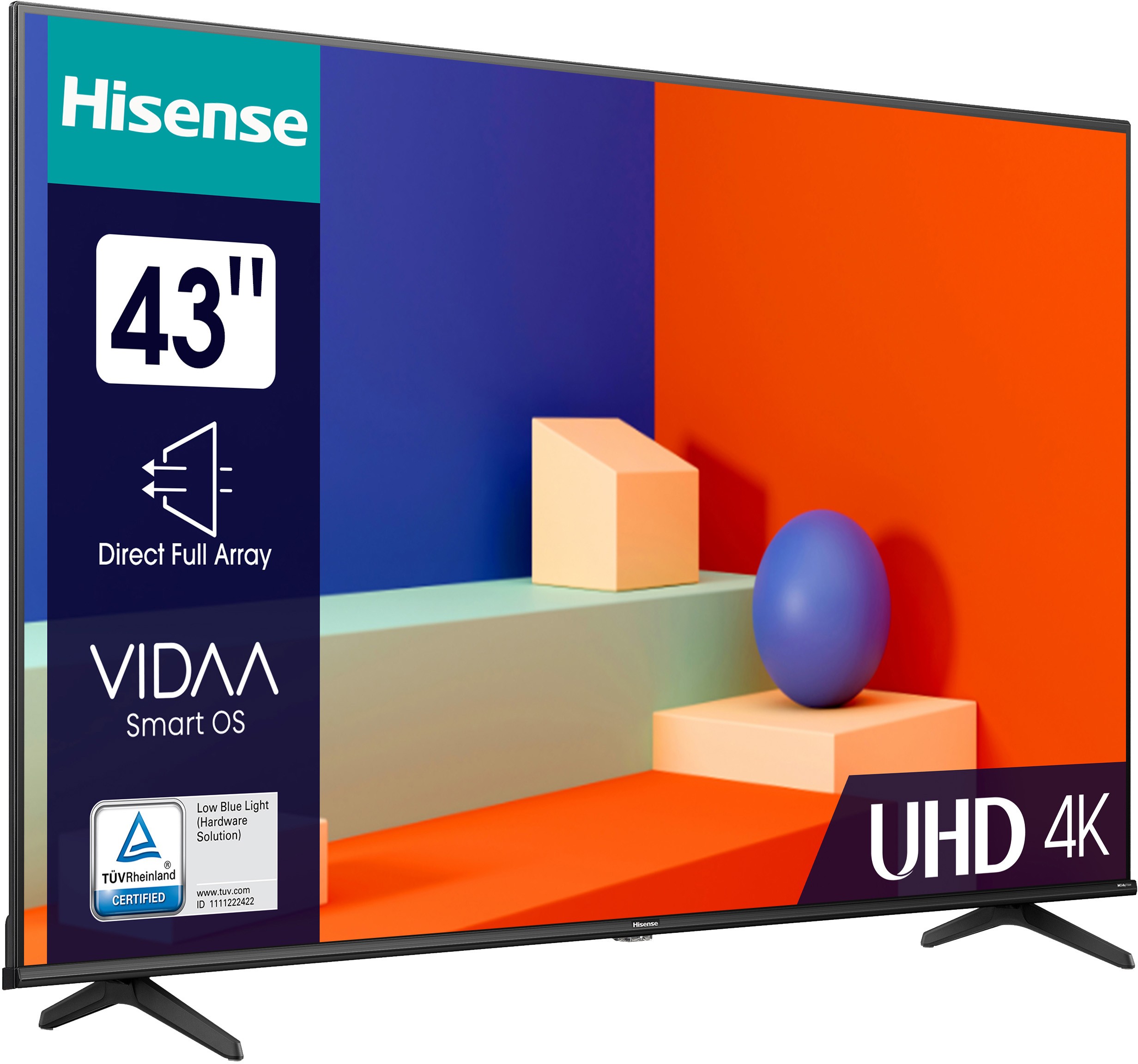 HISENSE TV LED 4K 108 cm 43" - 43A6K