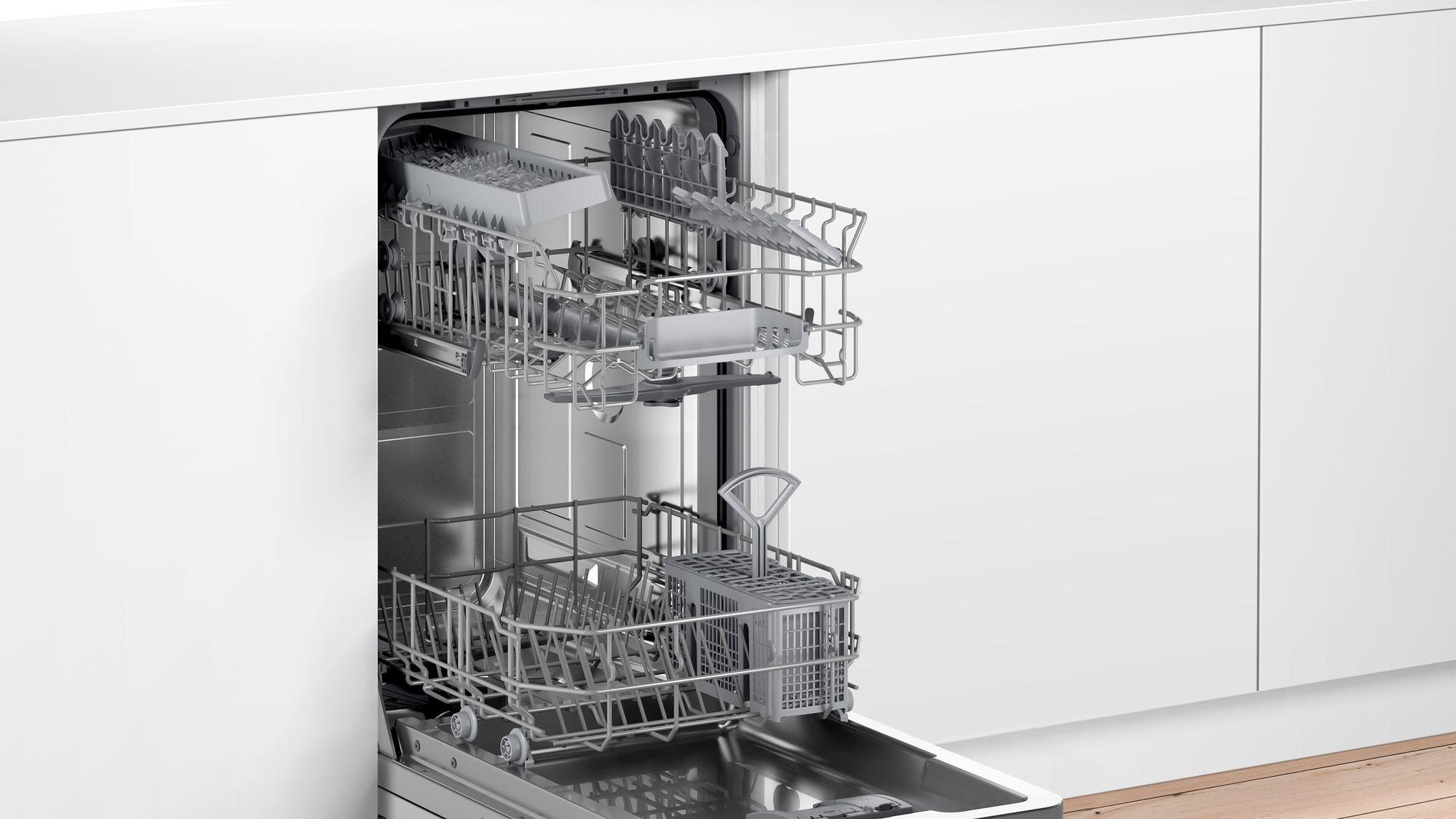 Lave vaisselle tout integrable 45 cm BOSCH Série 2 Home Connect 9 couverts - SPV2IKX10E Lave vaisselle tout integrable 45 cm BOSCH Série 2 Home Connect 9 couverts - SPV2IKX10E
