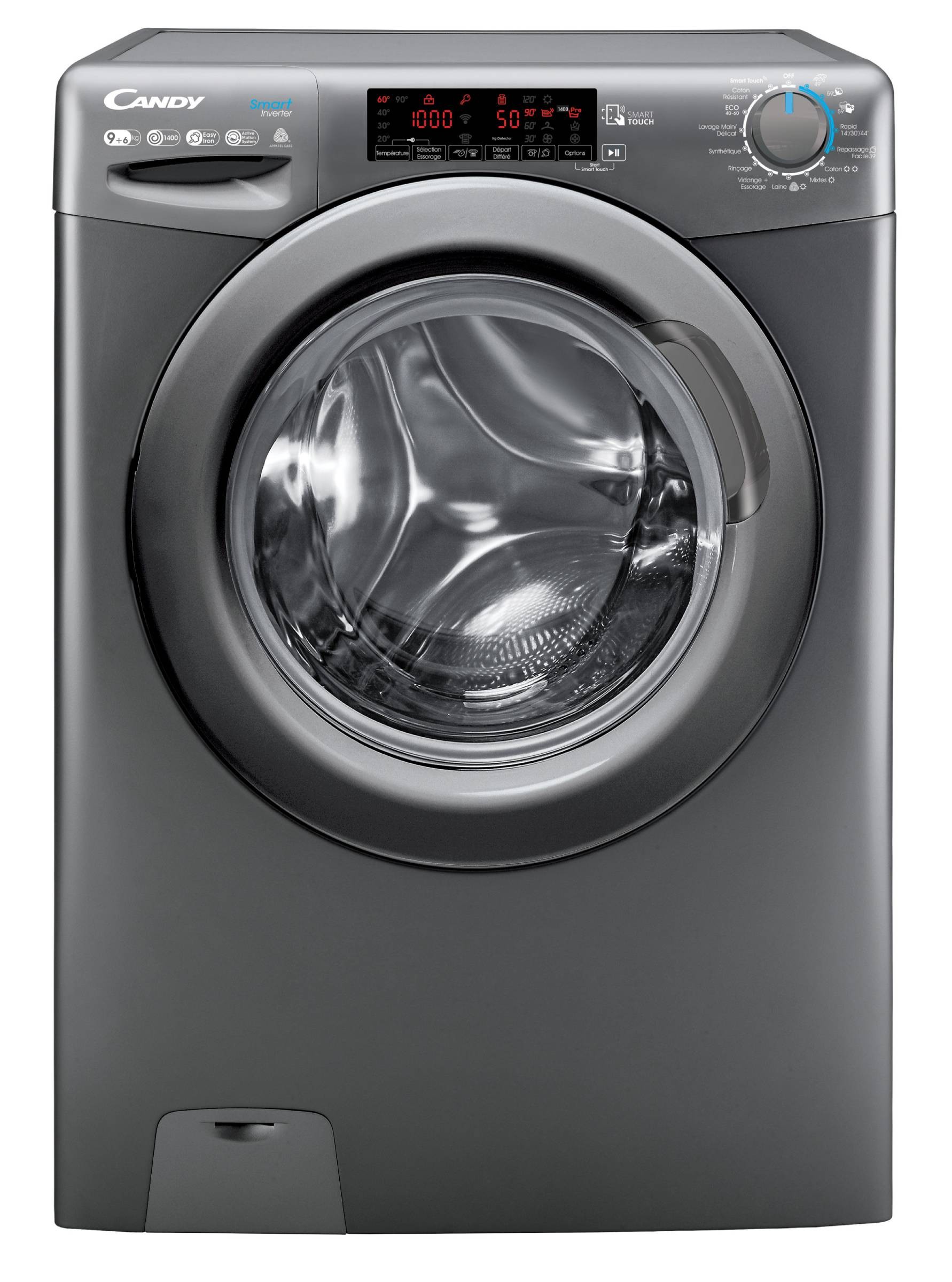 CANDY Lave linge sechant Frontal 9kg CSWS496TWMRRE-47 CANDY Lave linge sechant Frontal 9kg CSWS496TWMRRE-47