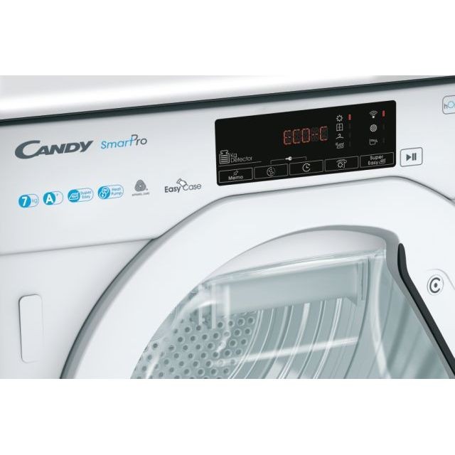 Sèche linge encastrable CANDY Port XXL WiFi 7kg - BCTDH7A1TE-S Sèche linge encastrable CANDY Port XXL WiFi 7kg - BCTDH7A1TE-S