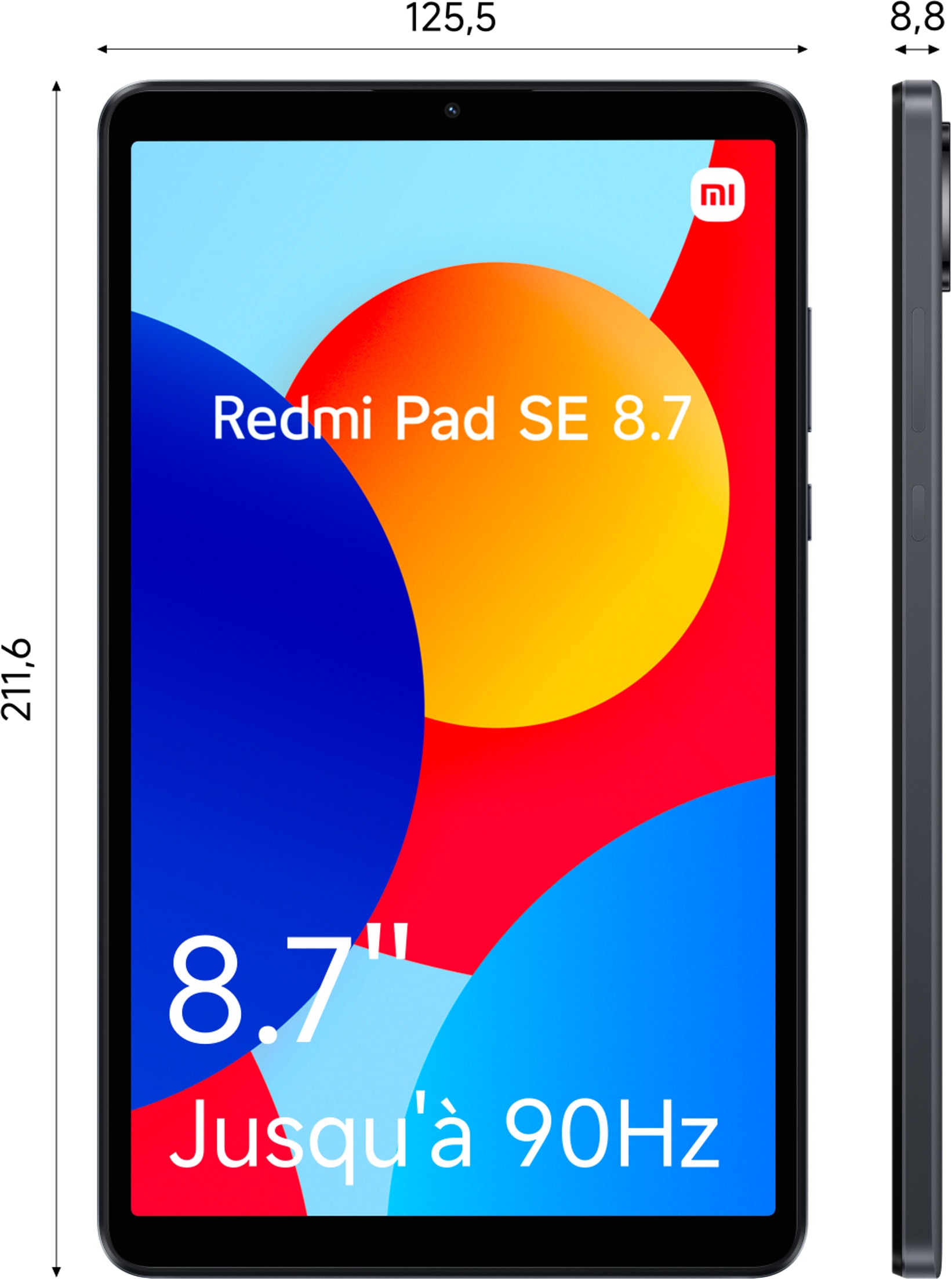 Tablette tactile XIAOMI Redmi Pad SE, 64Go, Gris - REDMIPADSE464G