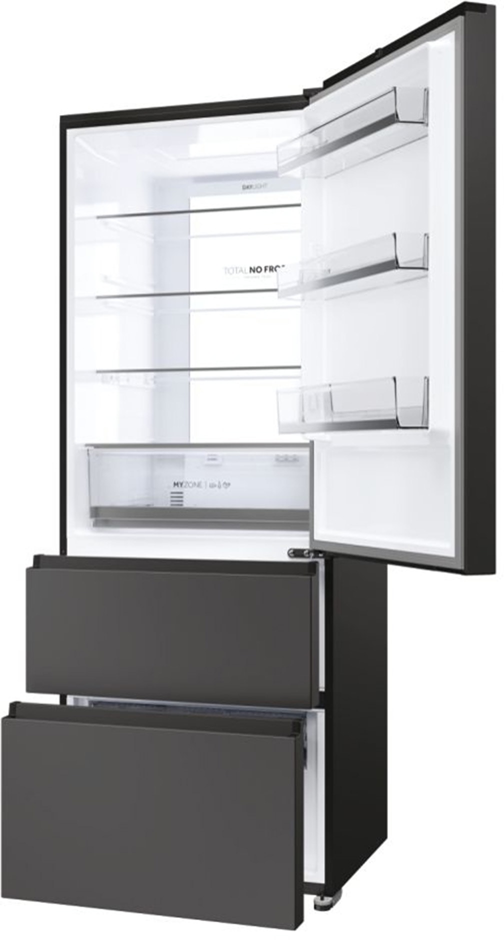 Réfrigérateur congélateur bas HAIER , Froid No Frost, 450L, Noir - HTR5719ENPT Réfrigérateur congélateur bas HAIER , Froid No Frost, 450L, Noir - HTR5719ENPT