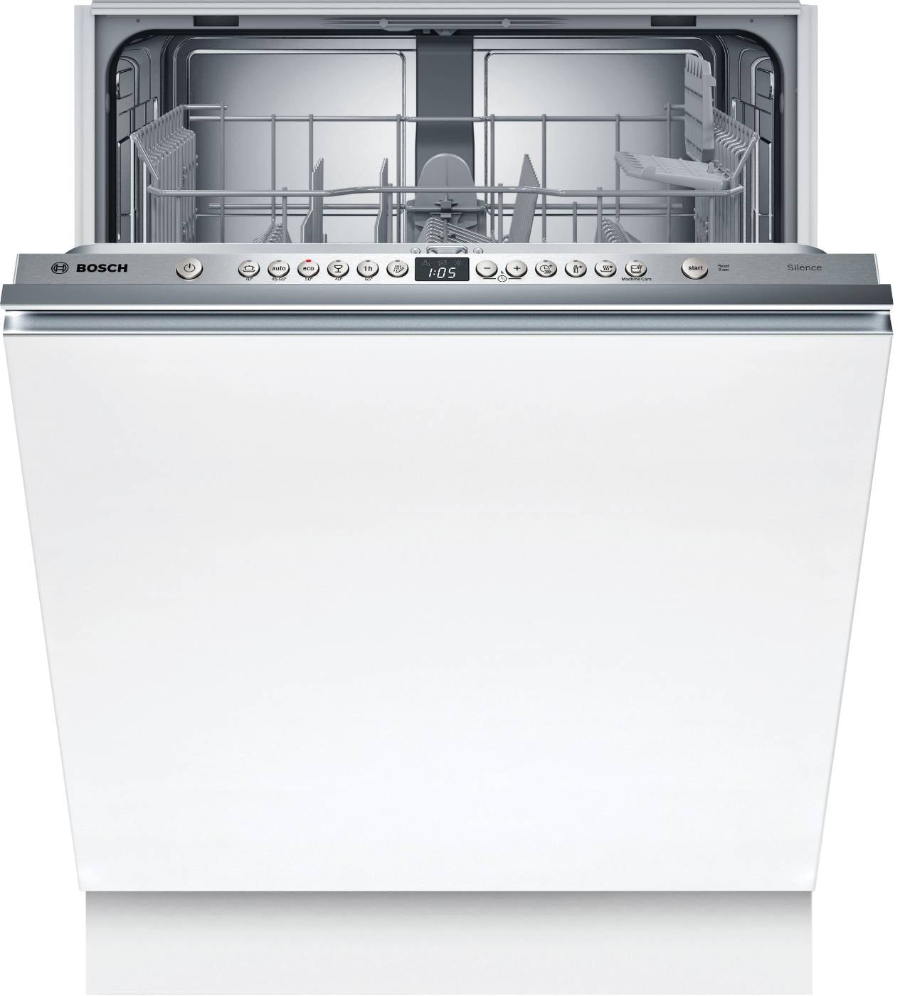 Lave vaisselle tout integrable 60 cm BOSCH Info Light 12 couverts 48dB Inox SBV26AX01F