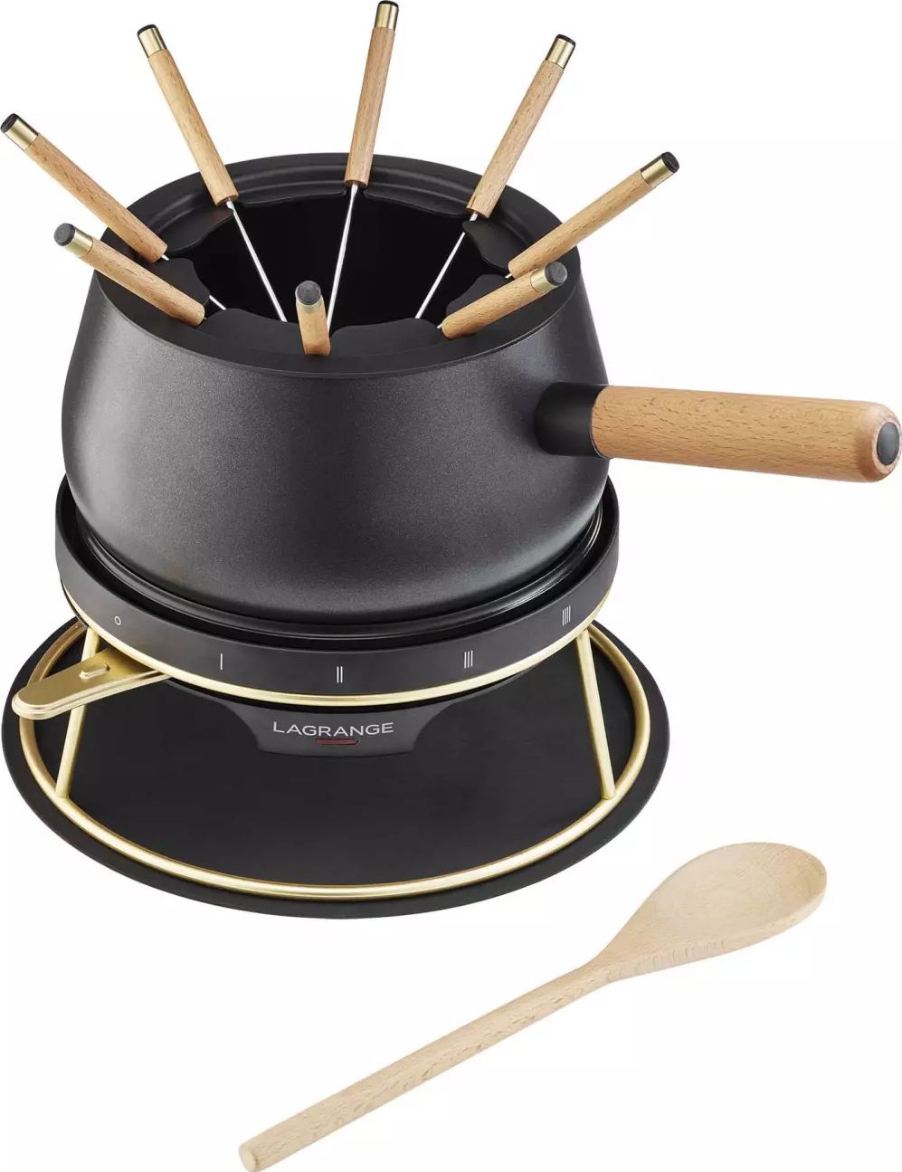 Fondue LAGRANGE 8 personnes 1200W 1,5L Noir 349502