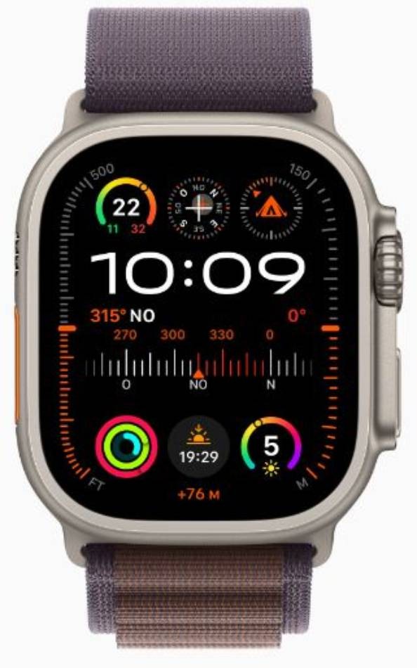 APPLE Montre connectée Apple Watch Ultra 2 GPS + Cellular 49 mm - WATCHULTRA2-MRER3NF