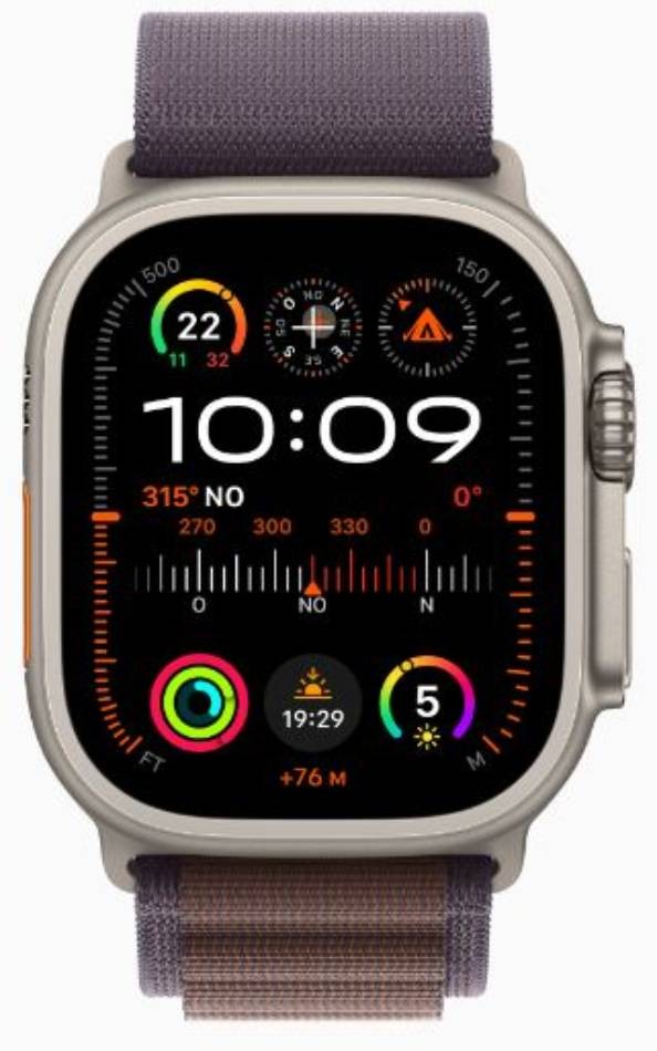 Montre connectée APPLE Apple Watch Ultra 2 GPS + Cellular 49 mm - WATCHULTRA2-MRER3NF